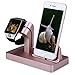 Produktbild Apple Watch Ladestation, FACEVER Halterung & Lade- und Dockingstation für Apple iWatch, iPhone, iPod -Rose gold