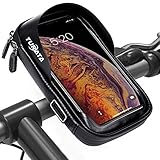 handyhalterung motorrad testsieger Standfest auf unebenem Weg: Rückseite wird durch Knopfring am Fahrrad fest befestigt. 360 Grad drehen an dem Lenker. Wählen Sie den gewünschten Drehwinkel aus, um Video zu schauen. Einfache und schnelle Installation ohne Werkzeug. Einstellbare Band Design kann sehr leicht an jedem größe Lenker wie Fahrrad, Motorrad, sogar Kinderwagen Installation oder demontieren.