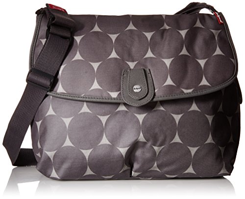 Babymel Satchel Baby Changing Nappy Bag - Jumbo Dot Grey