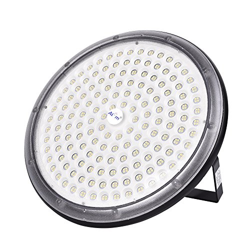 Yuanline (nuova versione) UFO luce a LED con luce supporto, alto baia, Candeliere, magazzino lampada industriale, Faro LED, impermeabile IP67, Bianco freddo 6000 K, 150W