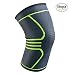 Produktbild Knieschoner Elastische atmungsaktiv Kompression Kniebandage Sleeve für mehr Stabilität beim Sport und im Alltag, wirkt schmerzlindernd bei Gelenkkrankheiten wie Arthrose, Schützt beim Laufen und Joggen, für Damen und Herren, Single