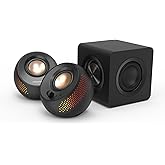 CREATIVE Pebble X Plus Computer Speakers 2.1 USB-C with Subwoofer and | 2.1 Speakers, USB-C, Subwoofer, RGB Lighting, Raised
