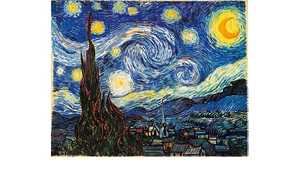 Art Print Notte Stellata By Vincent Van Gogh Image Size W 70 Cm X H 50 Cm Amazon Co Uk Kitchen Home