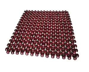 Q1 Beads SMRN Orthopedic Wooden Beads Indoor Chair Cushion Seat Pads for Office, Car, Home, Floor Helps in Back Pain Relief, Provides Support & Comfort (Small,Maroon).
