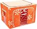Kuber Industries™ Saree Cover /Lehenga/Woolens Storage Box with Steel Frames - Red Flower RS.1099.00