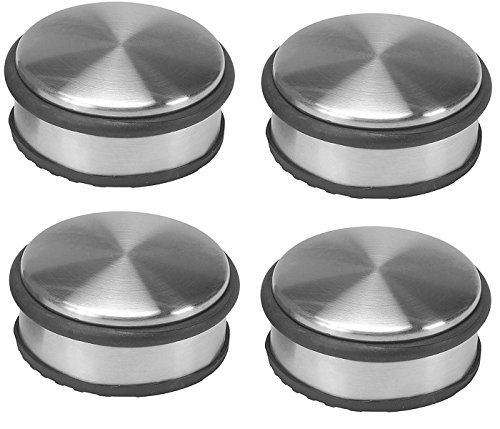 4 Stück Edelstahl Türstopper Massiv 4,5 x 10 cm Schwer Türhalter