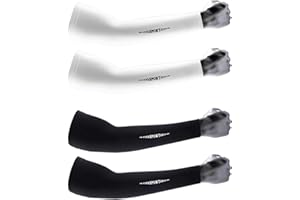 QZLSAYSL Manicotti Braccia，Manicotti Pallavolo，Manicotti Ciclismo4 Copribraccia Per Uomo, Donna E Ragazzo Per Coprire I Tatuaggi, Fattore Di Protezione Solare UPF 50