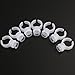 FENICAL 100pcs rings and cups New Permanent Eyelash Makeup Tool Ink Cup Ring Holder Tattoo Supplies Eyebrow Tattooing