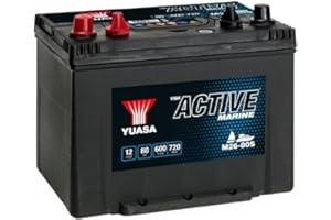 YUASA - BATTERIE YUASA MARINE 12V 80Ah/C20
