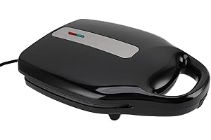 AIRSHI Máquina para Hacer Arepas, Fácil de Limpiar, Plancha para Panqueques de 1400 W, Calefacción de Doble Cara con 6 Ranuras de 3,5 Pulgadas para Postres (Enchufe europeo 220V)