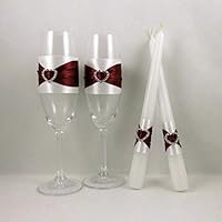 Sekt Hochzeitsgläser Hochzeitskerzen Geschenkidee Geschenk