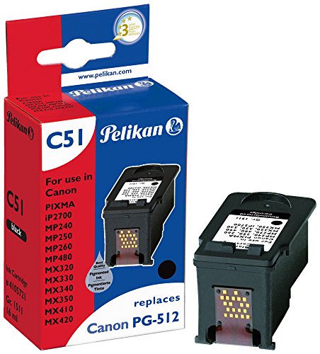 Pelikan Druckerpatrone C51 ersetzt Canon PG-512, Schwarz (pigment)