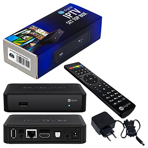 Original HB-DIGITAL MAG 250 IPTV SET TOP BOX Streamer Multimedia Player Internet TV IP Receiver