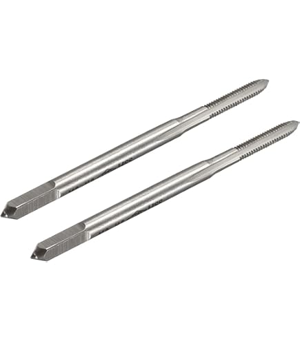 CoCud Taraud à Filetage Hélicoïdal, Métrique M2.5 x 0.45 Filetage, Titanium Revêtu Haute Vitesse Acier 6542 Vis Fraisage Filetage Taraud - (Pour Taraudage Perçage Machine) 2 Pcs