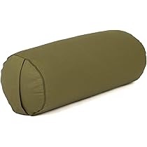 Yoga Bolster - Rood - 65 x 20 cm - Yoga kussen - Rond