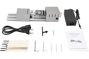 NAMASYO Mini Drehmaschine 100W 220V 4000-9000U/min präzise Drehbank Feindrehmaschine Perlen Maschine Mini-Beads Miniatur-Drehmaschine Holzdrehmaschine DIY Holzbearbeitung