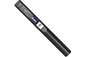 ECOiNVA Para iScan Wand Escáner Portátil de Documentos A4, 900DPI USB Móvil (Formato JPG/PDF, Tarjeta Micro SD/TF) (Negro)