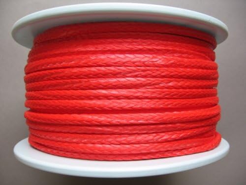 Dyneema Braided Red Diameter 6 mm (Dyneema Braided Cotton Canvas)