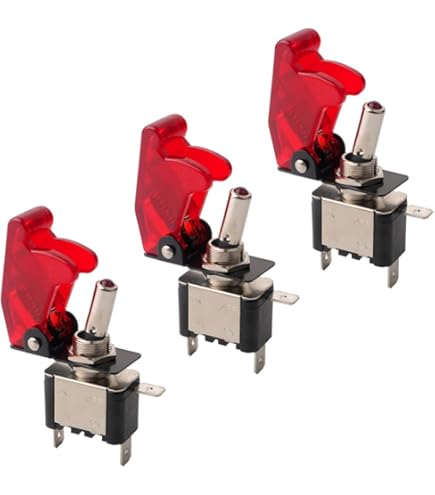 Guuzi 2pcs 3 Broches SPST Interrupteurs à Bascule Pour Eclairage