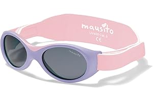 Mausito Occhiali da sole 0-18 mesi I FLESSIBILI Occhiali da sole bambino e bambina con fascia regolabile I 100% PROTEZIONE UV I occhiali da sole neonato ultraleggeri senza BPA I Progettati in Europa