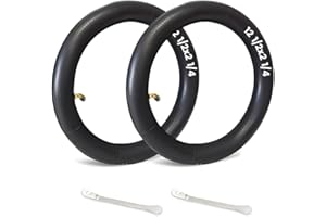 YZROHYI 2 Pezzi Camera D'Aria Passeggino 12 1/2 X2 1/4,Camera D'Aria Monopattino di Ricambio,Cameras D Aria Rinforzata Antiforatura con 2 Leve di Montaggio,Doppio Spessore Ruote per Passeggini