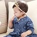 Ouneed Cute Hairband Baby Hair Band Elastic Flower Crown Headwear (Gold)