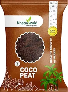 Khatarwale - Organic Cocopeat 1kg Ready to Use Compost for Home-Office, Indoor-Outdoor Plants, Gardens