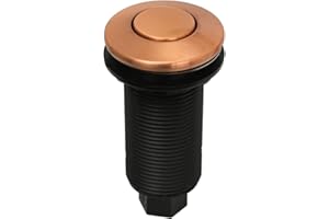Garbage Disposal Air Switch with Air Hose, Sink Top Push Button Replacement for Air Switch Garbage/Waste Disposal Outlet - Akicon (Copper)