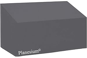 HOLI EUROPE Planesium Housse Banc de Jardin, Étanche, Coupe-Vent, Anti-UV, Résistant à la Déchirure, Robuste Tissu Oxford, Housse de Protection pour Canapé (150cm x 60cm x HA 80cm x HD 60cm Anthracite)