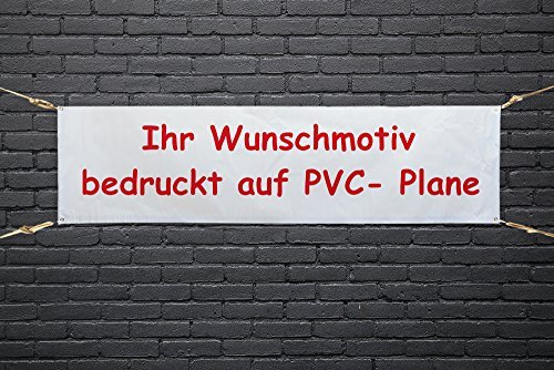 PVC Banner / Werbebanner von Ihrer Datei 2 x 1 Meter inklusive Druck und Ösen