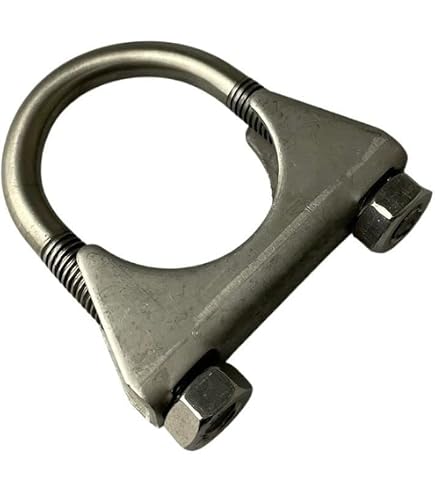 Abrazadera En U Medidas Uxcell Abrazaderas De Perno En U Para Tubo De Escape De 1.378 In (1-3/8 Pulgadas) De Abrazadera Con Perno U