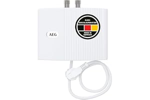 AEG hydraulisk liten varmvattenberedare MTD 350 endast för handtvättställ, 3,5 kW, med kontakt 230 V, tryckbeständig + tryckfri, VDE-testad, 222120
