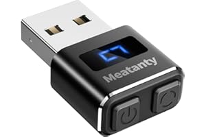 meatanty Métal Mini Mouse Jiggler Mover USB indétectable avec Interrupteur et écran,Shaker Automatique de Souris avec Plusieurs Pistes,sans Pilote,prêt à l'emploi,Garde l'ordinateur Portable éveillé
