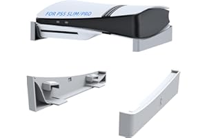 EJGAME Support horizontal pour PS5 Pro, support de base compatible avec PS5 Pro/Slim Disc et édition numérique (blanc)