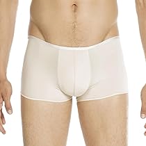 Boxer Invisible Homme Couleur Chair - 95% Coton Mako, 5% Élasthanne, Taille Élastique, Oeko-Tex