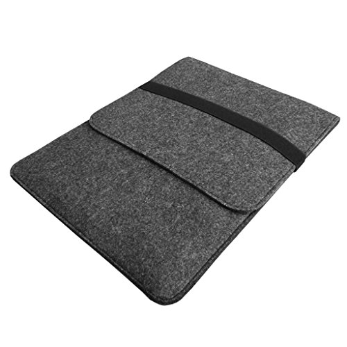 Stylebitz / Smart vertikale Filz Hülse Skin Tasche dunkelgrau für Apple MacBook Pro Retina 13 „(13,3 Zoll) mit 5-fach Stylebitz Marken Siebgeflechte - 3