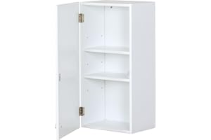 KARAT - Armoire pour Salle de Bain - Meuble de Toilettes avec étagères réglables - Bathroom Cabinet - Armoire à Pharmacie - Tiroir Amovible (Nebraska, 20 cm (P) x 30 cm (L) x 60 cm (H))