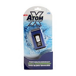 Atom X Pocket Size Razor - 100% Waterproof for Wet & Dry Shaves, Dual Foils - Image 2
