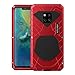 Produktbild Eastcoo Kompatibel Huawei Mate 20 X Hülle Case, Wasserdicht Stoßfest Alloy Aluminum Metal Bumper Soft silikon Military Schwer Starkes Stoßfestes Hartes Hülle Tasche Cover (Mate 20 X, Red)