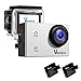 Produktbild Vemico 4K Action Cam WIFI Action Kamera 16MP 2.0 Zoll Bildschirm Wasserdicht Unter Wasser Sport Helmkamera mit 2 Batterie