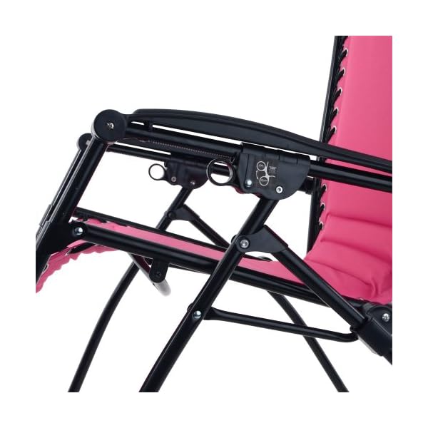 Azuma Padded Zero Gravity Recliner Chair Hot Pink
