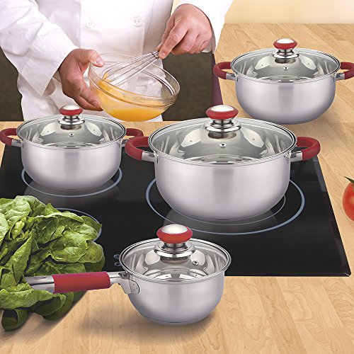 Vital Home - BATERÍA DE Cocina 8PZAS Acero INOX Premium BENDORF