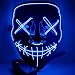 Produktbild Halloween Leuchten Maske Horror Grimasse Maske, 3 Einstellbare Blitzmodi, Festival Party Cosplay LED Leuchten Maske