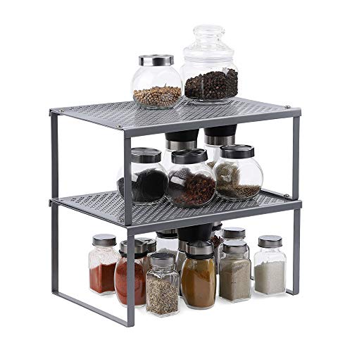 NEX Organiseur de placard, solution d'économie d'espace dans les cuisines, salles de bains, salons, chambres, placards Insert pour étagère.