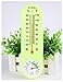 Produktbild PRDX Innen-Thermometer Hygrometer & Stick-on Thermometer & List Style Temperatur-Feuchtigkeitsmesser, weiß und fluoreszierend grün , green