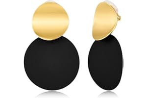 LILIE&WHITE Clip-On Earrings for Women - Lightweight Hoop Earrings, Secure Fit & Hypoallergenic, Ideal as a Gift Clip On Earrings