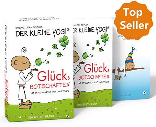 Der Kleine Yogi. Glücksbotschaften: Set mit Booklet und 40 Impulskarten (Glückskarten, Glück)