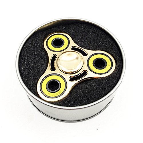 T-Monici Spinner Hand Metal Toy for Kids Adults Stress Reducer Relieves Anxiety Boredom Helps Focusing Fidget Finger Toy