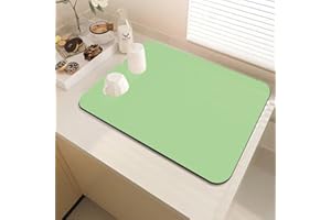 DUJUIKE Tappetino drenante cucina,Tappetino per Scolapiatti Antiscivolo,per Bancone della Cucina, Tappetino per Bere Animali Domestici (Frutta verde, 30 x 40cm)