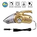 Produktbild SUAVER 4 in 1 Auto Staubsauger mit Reifendruck Manometer,Luftpumpe,LED Beleuchtung,12V 120W Stark Saugkraft Wet/Dry- Handstaubsauger, HEPA-Filter, 4,5M Netzkabel (Gold)